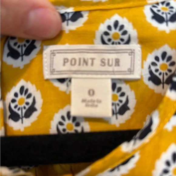 Point Sur Vibrant Yellow Patterned Jumpsuit 0 - Picture 3 of 4